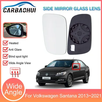 1 db autó autó kék visszapillantó tükör üveg bal jobb oldali fülke fűthető lencse Volkswagen Santana 2013 ~ 2017 2018 2019 2020 2021