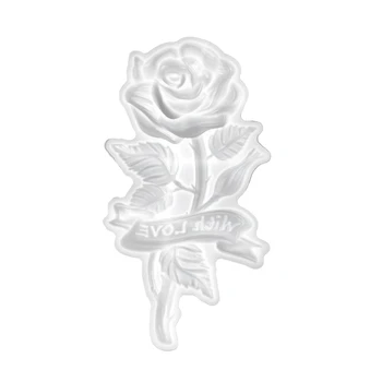 1 db szeretettel rózsa dísz szilikon forma kézzel készített lakberendezési eszközök