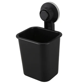 1 db tapadókorong fogkefe pohártartó tartó Műanyag tartó Fogkrém tároló doboz konyhához Fürdőszoba WC fekete