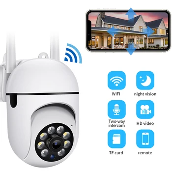 1080P IP kamera Tuya Smart kültéri otthoni biztonság Automatikus követés Emberi érzékelő kamera WIFI CCTV megfigyelő kamera bébiőr