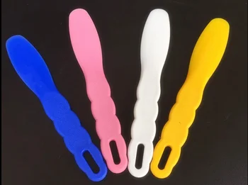 12db(3 rózsaszín, 3 fehér, 3 kék, 3 sárga) Autoklávozható műanyag alginát Fogászati spatula Ingyenes szállítás