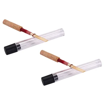 2 db fő oboa nád Tanuló használata Fa hangszerek cső Bambusz szeletek Tartós nád