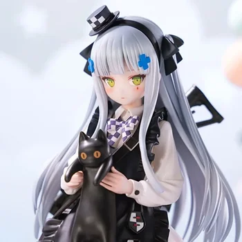 21cm Anime lányok frontvonalbeli akciófigurák Black Cat Ver Kawaii Figurine Pvc asztali dekorációs dísz karácsonyi ajándék gyerekeknek