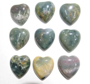 30db szív alakú lyuk nélküli gyöngyök Természetes kő Indiai agates kabochonok 25 * 23mm gyöngyök barkácsoláshoz ékszerek nyaklánc kiegészítők