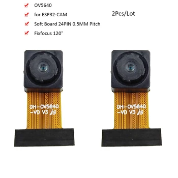 5MP OV5640 kameramodul ESP32-CAM High Definition Fixfocus 120 fokos puha táblához 24PIN 0,5 mm-es osztás
