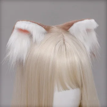 6 szín Plüss macska fülek levehető ultrapuha hajklipek Party Cosplay születésnap Halloween fej dekoráció fotózás kellékek