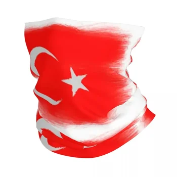A Török Köztársaság zászlaja Bandana nyakszárvédő nyomtatott maszk sál többfunkciós fejfedő lovaglás Uniszex felnőtt szélálló