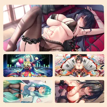 Anime lányok szexi nagy mellek gamer XL számítógép HD Home egérpad XXL egérszőnyeg természetes gumi csúszásmentes szőnyeg asztali szőnyeg egérszőnyeg