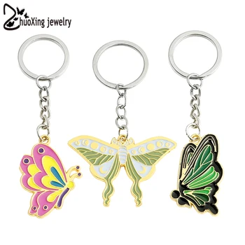 Aranyos pillangómoly kulcstartó Chaveiro kulcstartó hátizsák Iskolatáska Kézitáska Rovar medál Ékszer kulcstartó