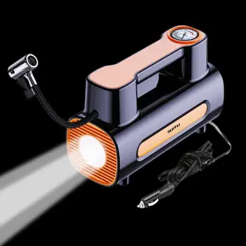 Autó gumiabroncs felfújó Kerékpár szivattyú Gumiabroncs felfújó Autó légkompresszor LED fénykompresszorral Szivattyú autóhoz, kerékpárhoz, motorkerékpárhoz és labdához
