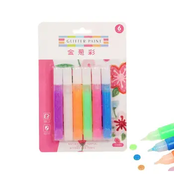 Buborék tollak Bubble Color Paint Pen 6 színű Print Bubble Pen DIY buborék rajztollak Szórakoztató és kreatív buboréktoll gyerekeknek