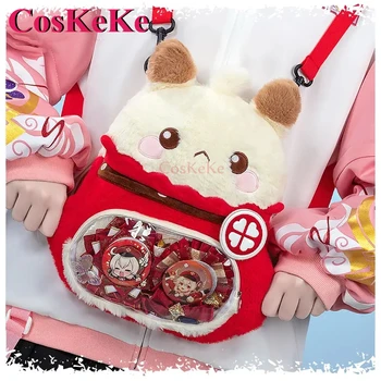 CosKeKe Klee táska cosplay anime játék Genshin Impact perifériás szép plüss baba hátizsák divat Kawaii Itabag univerzális táska Új