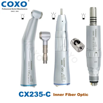 Dental COXO alacsony sebességű száloptikai kontraszögű egyenes kézidarab Belső csatorna vízpermet E típusú villanymotor illeszkedik NSK