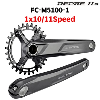 DEORE FC-M5100-1 MTB kerékpárhajtókar precíz és megbízható váltást biztosít 1x10 vagy 1x11 2x11 sebességes hajtásláncokhoz Eredeti