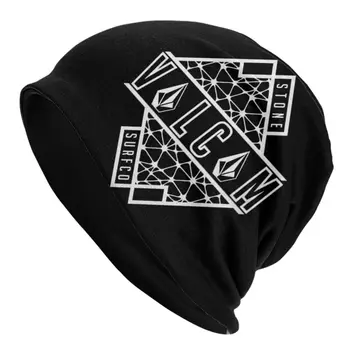 Férfi Női Volcoms logó sapkák Koponyák kiegészítők Motorháztető Kötött kalap Streetwear Téli sapkák Legjobb ajándékválasztás