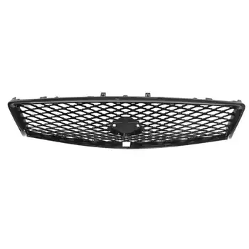 grill hálós autó-stílus Fényes fekete az Eau Rouge stílushoz Első lökhárító hálós rácsrácsok cseréje Infiniti Q50-hez