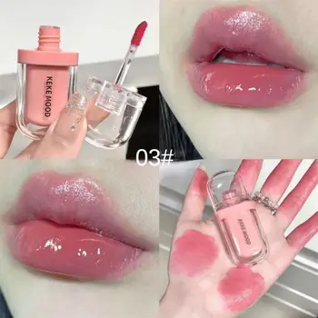 Hidratáló szájfény 6 szín folyékony rúzs víztükör ajakmáz vízálló hosszan tartó ajakfesték női smink kozmetikumok