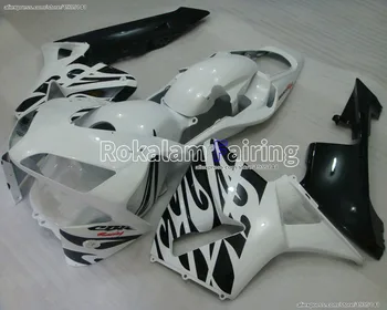 Honda F5 burkolathoz CBR600RR 03 04 CBR600 RR CBR 600RR 2003 2004 Fehér fekete motorkerékpár burkolat (fröccsöntés)
