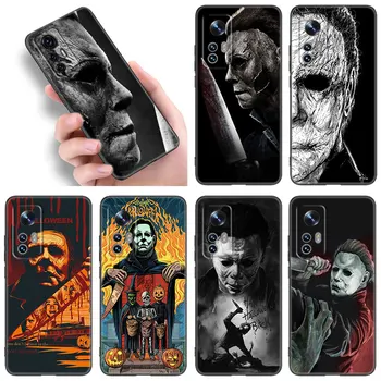 Horrorfilm Halloween telefontok Xiaomi Mi 8 9 SE 10 10T 11 12 A2 Lite 9T 11T 12S 12T Pro A3 6X 12X 11i puha fekete tok