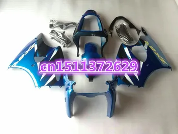 HOT eladás Burkolatok Kawasaki ZX-6R 2000-2001 2002 Ninja 636 kék fehér fekete burkolatok ZX6R 00 01 02-Dor D befecskendezés