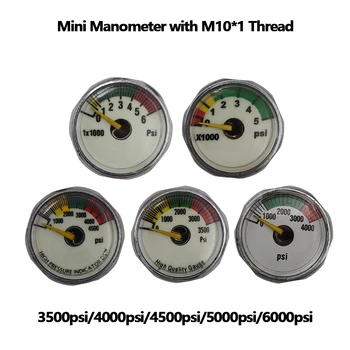 HPA HP Mini mikronyomásmérők Manometre kis profilú manométer 600 / 3500PSI, 4000 / 4500PSI, 5000 / 6000PSI, 250Bar 350Bar
