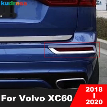 hátsó lökhárító ködlámpa burkolat a Volvo XC60 számára 2018 2019 2020 króm autó hátsó ködlámpa keret díszíti Külső kiegészítők