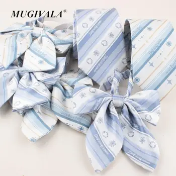Japán Akadémia Iskolai nyakkendő tengerész egyenruha JK egyenruha Egyenruha ólom virág kék csíkos nyakkendő pillangó lányoknak Diákok