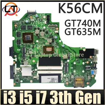 K56CM alaplap ASUS K56C K56CB S56C A56C P56C E56C S550C S550CM S550CB K56CA laptop alaplap i3 i5 i7 CPU GT740M / GT635M