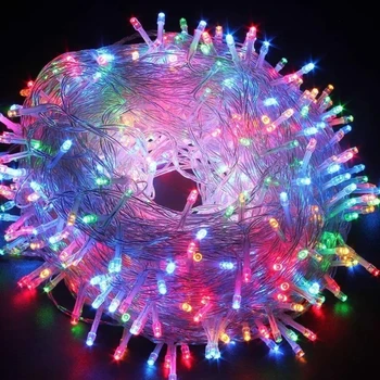 Karácsonyi füzér fények 10M 220V tündérfények Led String Light luces Led Light Esküvő Születésnapi Party Gyep dekoráció