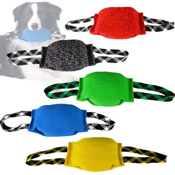 Kisállat kutya harapásálló játékok Vastag kender kutyák harapás játék képzés vontatók párna nylon kötél kisállat kiképző játékok