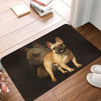 Kutya dózse Aranyos csúszásmentes lábtörlő Frenchie Francia Bulldog szőnyeg Fürdő hálószoba szőnyeg Prayer Home minta