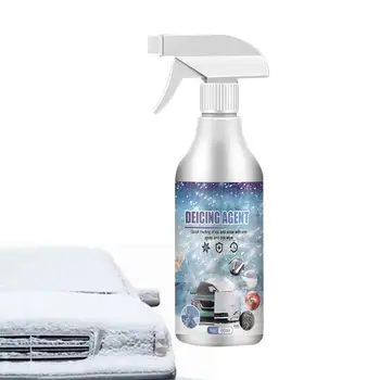 Leolvasztó spray szélvédő 60 ml-es szélvédőjég-mentesítő spray autóhoz Erős jégolvasztó szer spray hatékony multifunkcionális