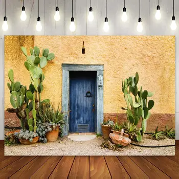 Mexikói nyugati épület Falu ország Fényképezés Háttér Mexikó Kaktusz háttér Élet Sivatagi növény Cowboy születésnapi zsúr