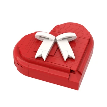 MOC Bricks Love Heart Box blokk DIY építőkocka játék lányoknak Pár Valentin-napi ajándékkészlet Építőelemek készletek Játékok