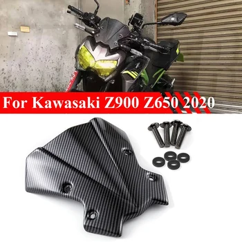 Motorkerékpár fényszóró szélvédő szélvédő szélterelő KAWASAKI Z900 Z650 2020 szénszálas mintához