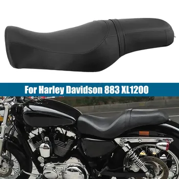 Motorkerékpár kettő felfelé Ülés Harley Sportster 883 Iron XL883 XL1200 1200 Moto Driver Hátsó utaspárna párna 04-15