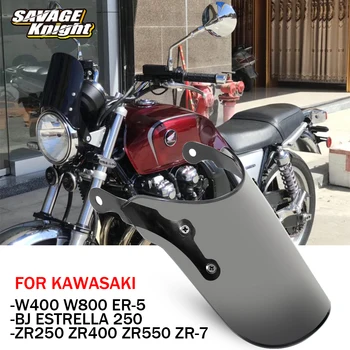Motorkerékpár tartozékok Szélvédő Szélvédő füst KAWASAKI W400 W800 Street ZR250 ZR400 ZR550 ZR750 ZR7 ER5 szélterelőkhöz