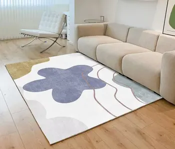 Nordic Style szőnyegek nappaliba Mosható hálószoba éjjeli lábszőnyeg Morandi absztrakt puha padlószőnyeg Nagy méretű lounge szőnyeg
