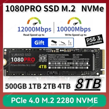 PS5 2023ÚJ SSD NVMe 4TB 2TB 1TB merevlemez lemez Sata3 1080PRO SSD TLC Belső szilárdtestalapú meghajtók laptopokhoz és SSD-khez Nagy sebesség
