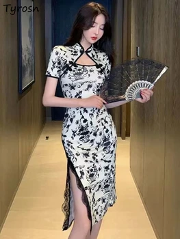Ruhák Női design Egyszerű elegáns Kínai stílus Gyengéd Szabadidő Nyári csipke Hölgyek Karcsú Divat Üreges Temperamentum Birodalom