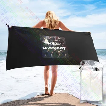 Skillet és Sevendust Victorious War Tour 2019 Gyors száraz törülköző nyomtatott úszó sporttörölköző