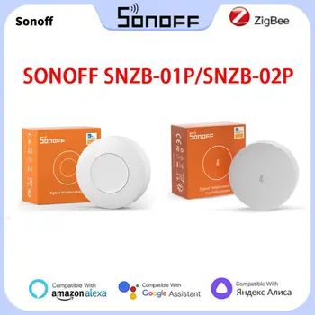 SONOFF Zigbee SNZB-01P/SNZB-02P vezeték nélküli Smart Switch SNZB-01P Kis Zigbee Wireless CR2477 Vezérlés több eszköz Smart Switch