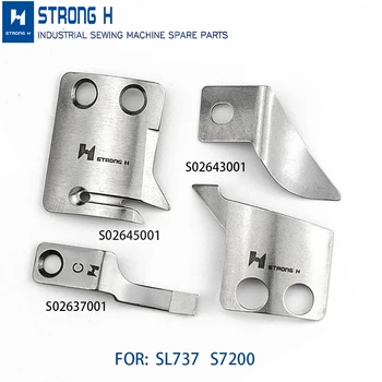 STRONG H márka eredeti minőségű menetvágó mechanizmus mozgatható kés S02645001 rögzített késes S02637001 BROTHER SL737 S7200-hoz