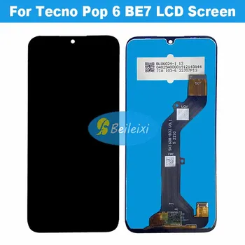Tecno Pop 6 BE7 LCD kijelzős érintőképernyős digitalizáló szerelvényhez Tecno Pop 6 Pro BE8 BE8i készülékhez