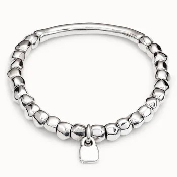 Top új szabású UNO DE 50 divat galvanizálás 925 ezüst charm karkötő kis szerelem népszerű ékszer ajándékok