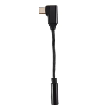USB C - 3,5 mm-es fejhallgató-adapter 90 fokos C típusú hordozható fejhallgató-erősítő DAC iPad Pro-hoz Huawei Samsung Galaxy