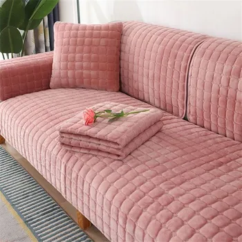 Vastagabb plüss kanapéhuzat csúszásmentes kanapéhuzat párnahuzat a nappalihoz Többméretű bársony gyapjú bútorvédő