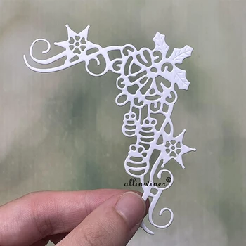 Virágok rojtos szalag DIY kézműves fémvágó szerszám scrapbook dombornyomott papírkártya album Kézműves sablon stencil meghal